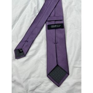 Kenneth Cole AWEARNESS Purple 100% Silk Neck‎ Tie Men Formal Business